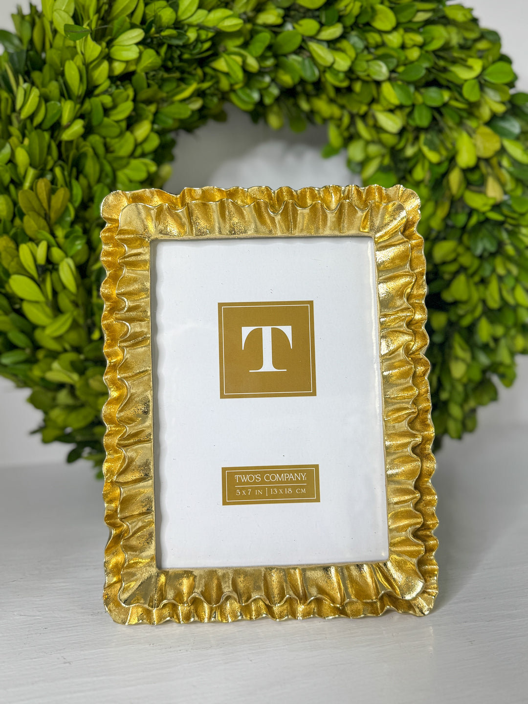 Gold Ruffles Photo Frame