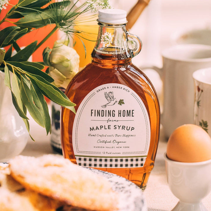 100% Pure Organic Maple Syrup - 12 oz Decorative Glass