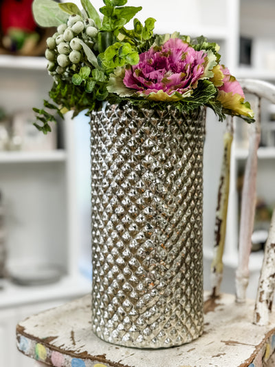 Antique Hobnail Vases