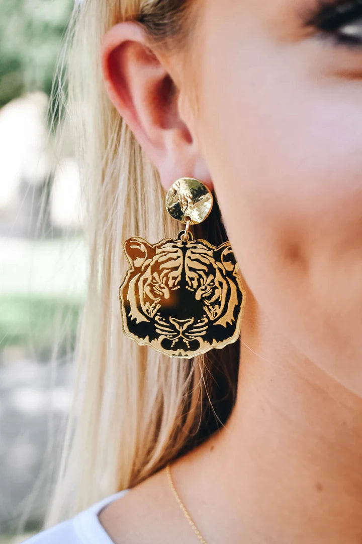 Gold Tiger Head